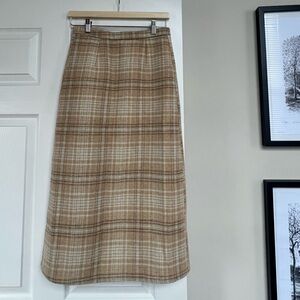 Chicwish plaid long pencil skirt